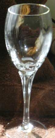 La Belle Gold Wine Glass