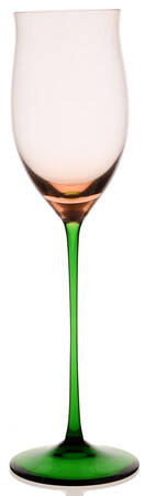 Lido Pink Green Wine Glass