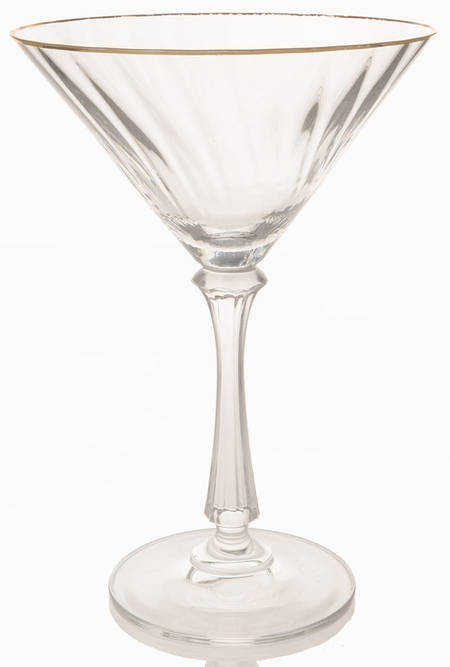 Lyric (Newer, Gold Trim) Martini Glass by Mikasa