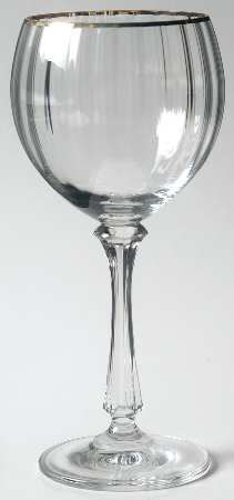 Lyric (Newer, Gold Trim) Wine Glass by Mikasa