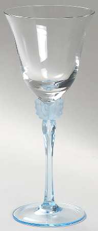 Mariposa Blue Wine Glass