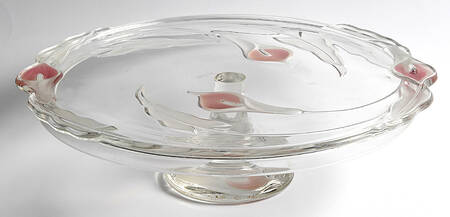 Mayfair (Pink Frosted Accents) Cake Stand
