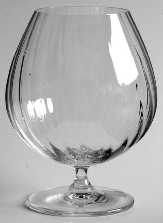 Melody (Newer, Rib Optic) Brandy Glass