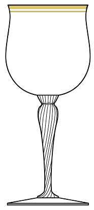 Napoli Gold Water Goblet