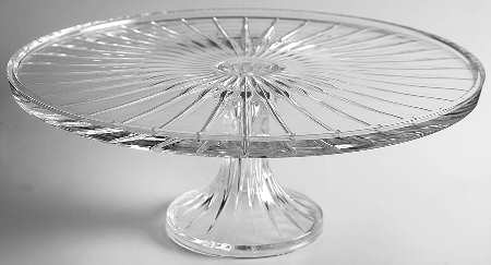 Park Avenue 12" Diameter Pedestal Cake Stand No Dome