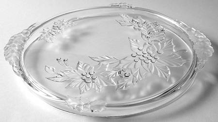 Poinsettia Cake Plate
