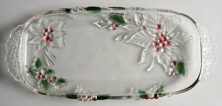 Poinsettia Canape Tray