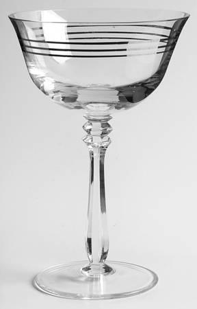 Regency (Platinum Bands) Champagne/Tall Sherbet