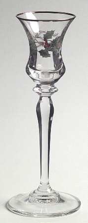 Ribbon Holly Single Light Candlestick
