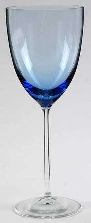 Rivoli Slate Blue Wine Glass