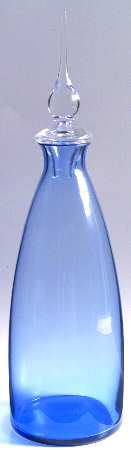 Rivoli Slate Blue Decanter & Stopper