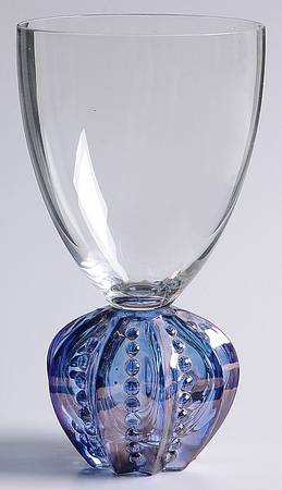 Royal Crown Sapphire Wine Glass
