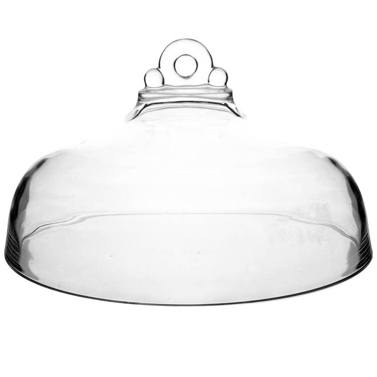 Satin Rose Dome for Handled Cake Plate