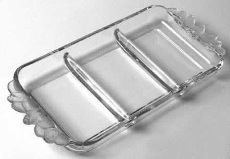 Satin Rose 13" Rectangular 3 Part Relish