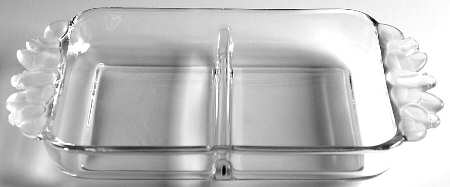 Satin Rose 10" Rectangular 2 Part Relish