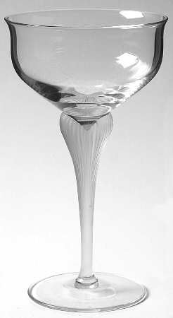 Sea Mist Clear Frost Stem Champagne/Tall Sherbet