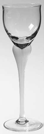 Sea Mist Clear Frost Stem Cordial Glass