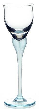 Sea Mist Turquoise Frosted Stem Cordial Glass