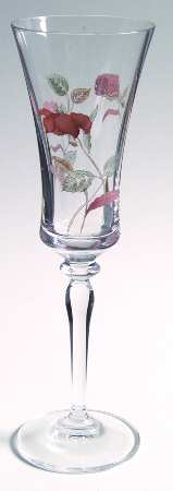 Silk Flowers Fluted Champagne