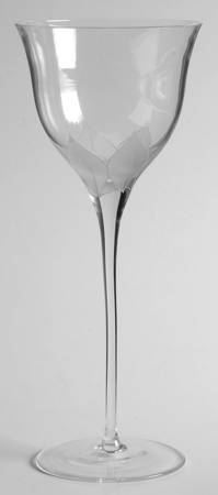 Silver Leaves Water Goblet