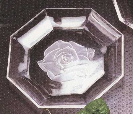 Silver Rose Salad Plate