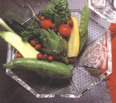 Silver Rose Large Fruit Bowl