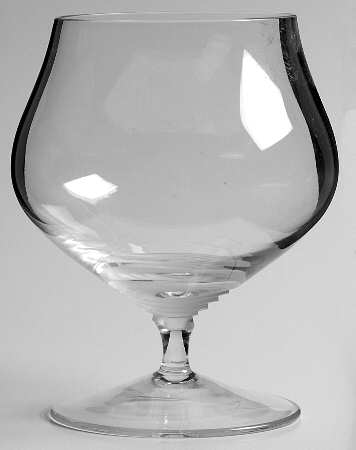 Silver Surf Brandy Glass