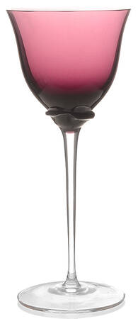 Tulip Amethyst Pink Wine Glass