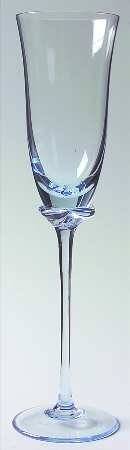 Tulip Blue Fluted Champagne
