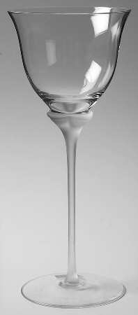 Tulip Frost Clear Wine Glass