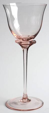 Tulip Pink Wine Glass