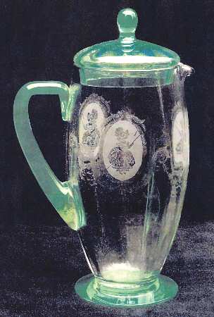 Bo Peep Green Pitcher & Lid