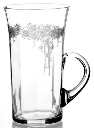 Roseland Clear Handled Flat Iced Tea
