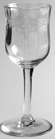 Roseland Clear Wine Glass