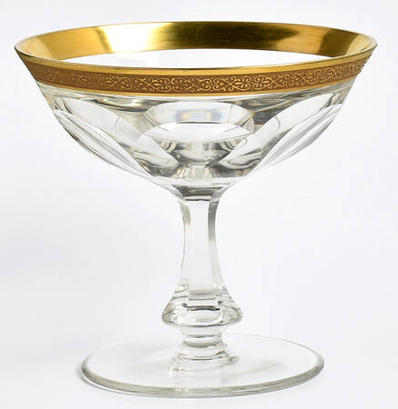 Lady Hamilton Gold Encrusted Band Low Sherbet