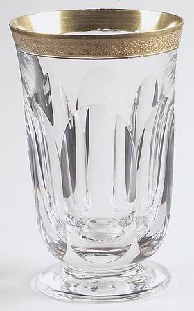 Lady Hamilton Gold Encrusted Band 6 Oz Footed Tumbler