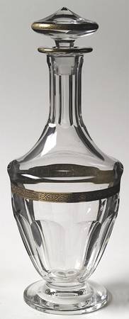 Lady Hamilton Gold Encrusted Band Decanter & Stopper