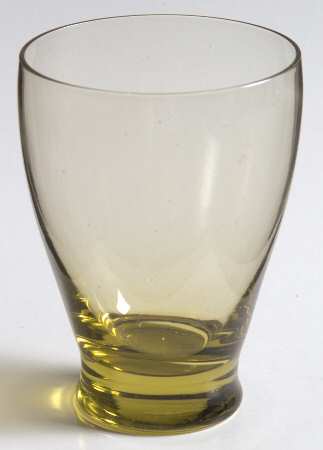 American Modern Chartreuse (Amber) Flat Juice Glass