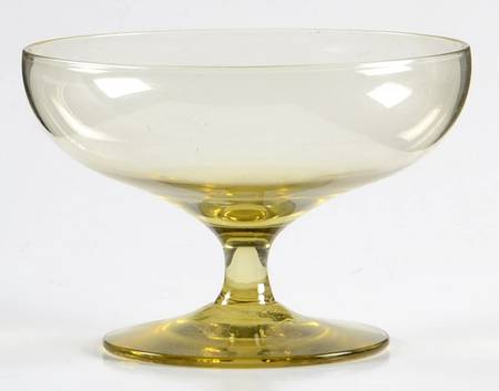 American Modern Chartreuse (Amber) Champagne/Tall Sherbet