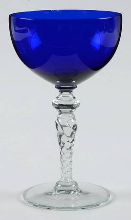 Chateau Ritz Blue Champagne/Tall Sherbet
