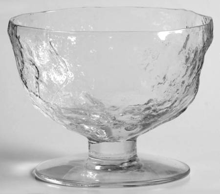 Crinkle Glass Clear Champagne/Tall Sherbet
