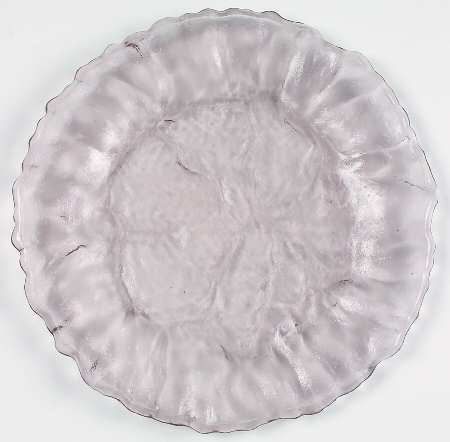 Crinkle Glass Amethyst 7" Salad Plate
