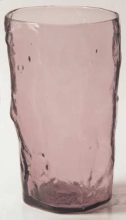 Crinkle Glass Amethyst Flat Juice Glass