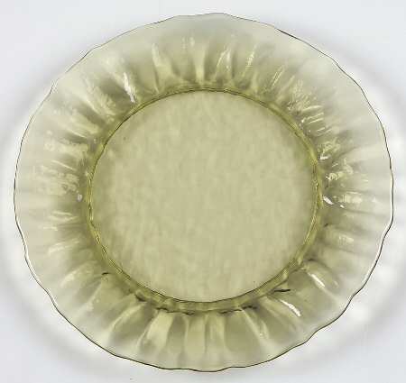 Crinkle Glass Topaz 7" Salad Plate