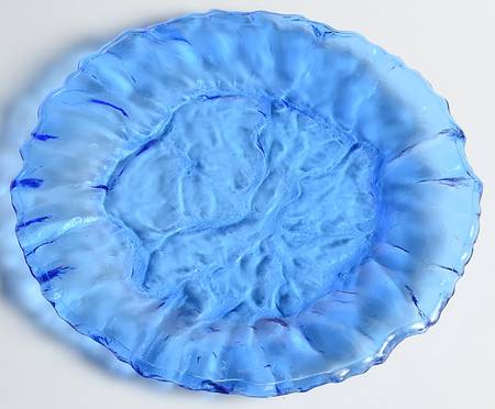 Crinkle Blue 7" Salad Plate