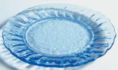 Crinkle Blue 7" Salad Plate