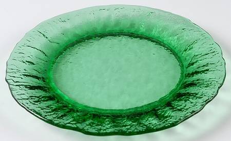 Crinkle Green 7" Salad Plate