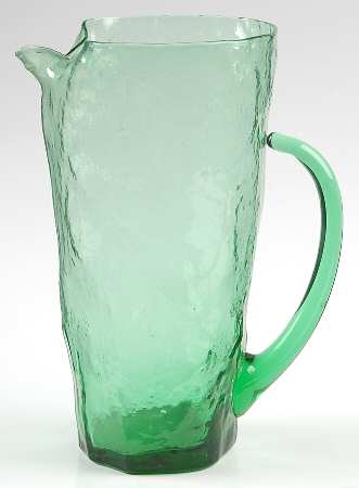Crinkle Green Martini Pitcher