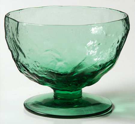 Crinkle Green Champagne/Tall Sherbet
