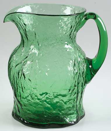 Crinkle Green 68 Oz Pitcher